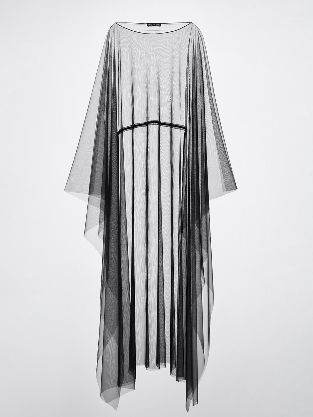 Zara - Rushed Tulle Cape